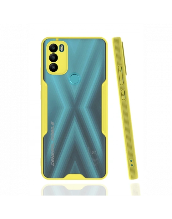 Newface General Mobile GM 21 Plus Kılıf Platin Silikon - Sarı