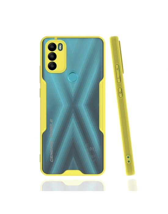 Newface General Mobile GM 21 Plus Kılıf Platin Silikon - Sarı