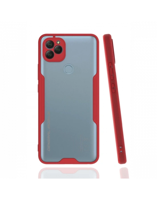 Newface General Mobile GM 22 Kılıf Platin Silikon - Kırmızı