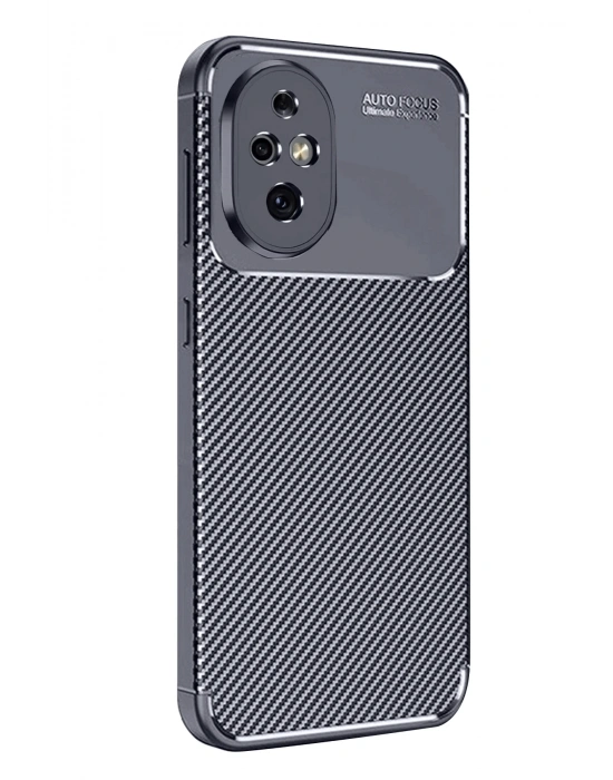 Newface Honor 200 Kılıf Auto Focus Karbon Kapak - Lacivert