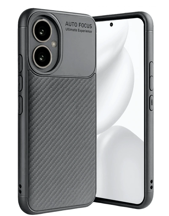 Newface Honor 400 Kılıf Auto Focus Karbon Kapak - Gri