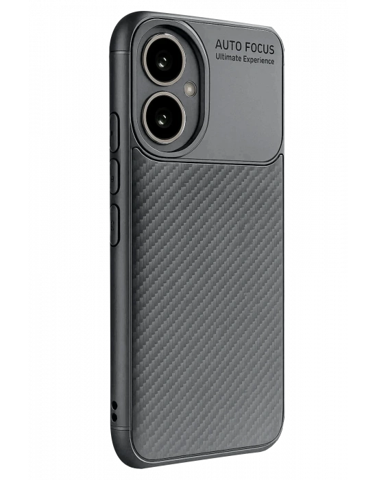 Newface Honor 400 Kılıf Auto Focus Karbon Kapak - Gri