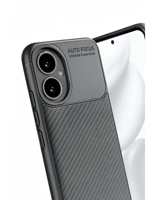 Newface Honor 400 Kılıf Auto Focus Karbon Kapak - Gri