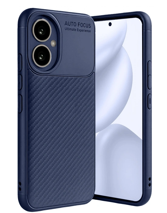 Newface Honor 400 Kılıf Auto Focus Karbon Kapak - Lacivert