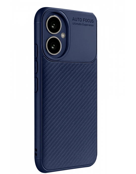 Newface Honor 400 Kılıf Auto Focus Karbon Kapak - Lacivert