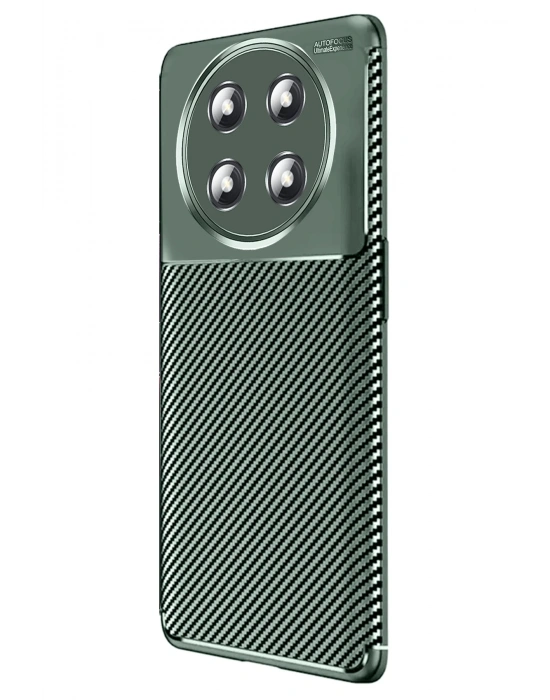 Newface Honor Magic 7 Lite Kılıf Auto Focus Karbon Kapak - Koyu Yeşil