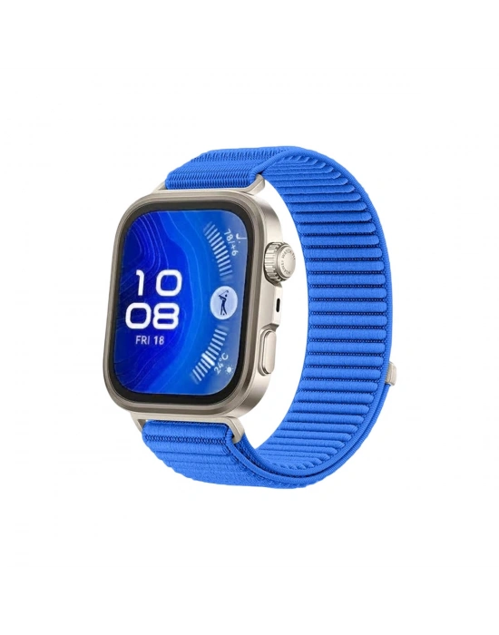 Newface Huawei Fit 4 Braid Kordon - Mavi