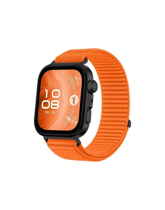 Newface Huawei Fit 4 Braid Kordon - Turuncu