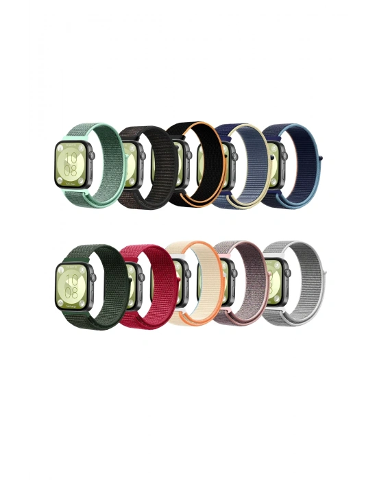 Newface Huawei Fit 4 Hasırlı Cırtcırtlı Kordon - Kırmızı