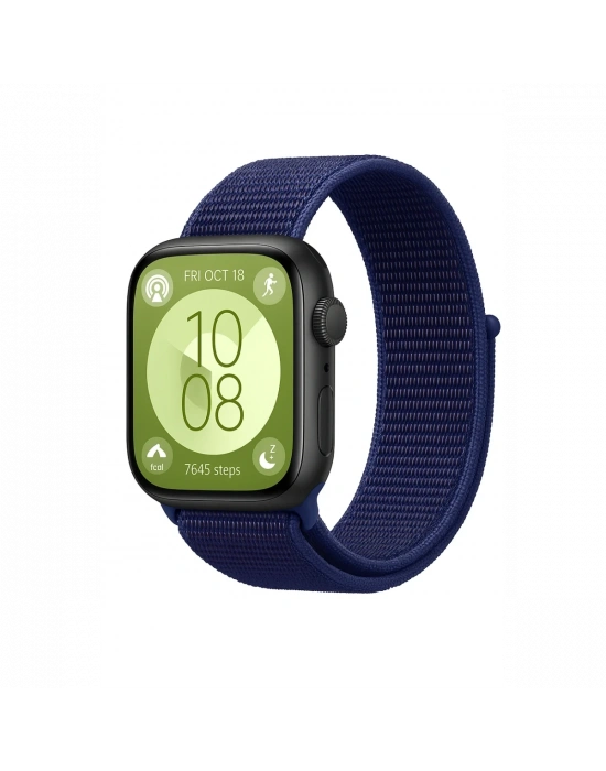 Newface Huawei Fit 4 Hasırlı Cırtcırtlı Kordon - Lacivert-Mürdüm