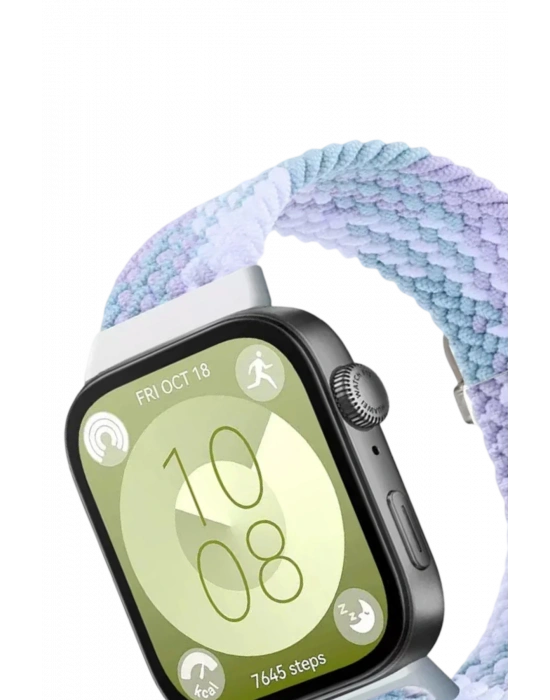 Newface Huawei Fit 4 Star Kordon - Lila-Beyaz