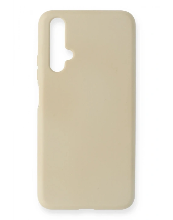 Newface Huawei Honor 20 Kılıf Nano içi Kadife Silikon - Kemik