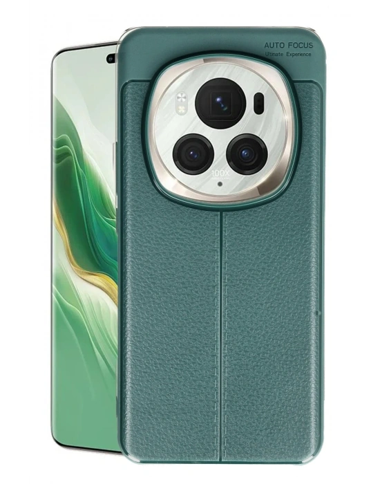 Newface Huawei Honor Magic 6 Pro Kılıf Auto Focus Kapak - Koyu Yeşil