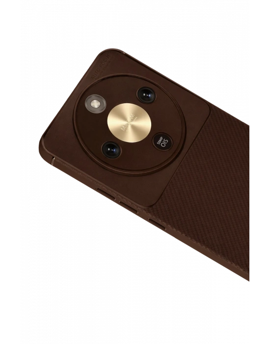 Newface Huawei Honor Magic 8 Lite Auto Focus Karbon Kapak - Kahverengi