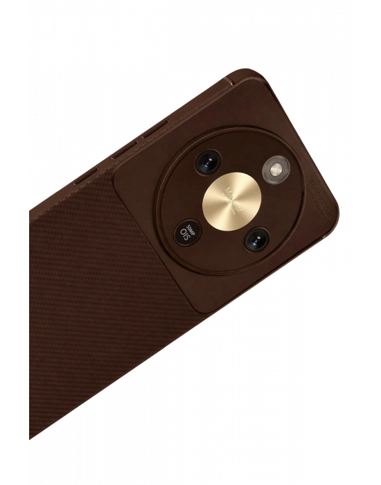 Newface Huawei Honor Magic 8 Lite Auto Focus Karbon Kapak - Kahverengi