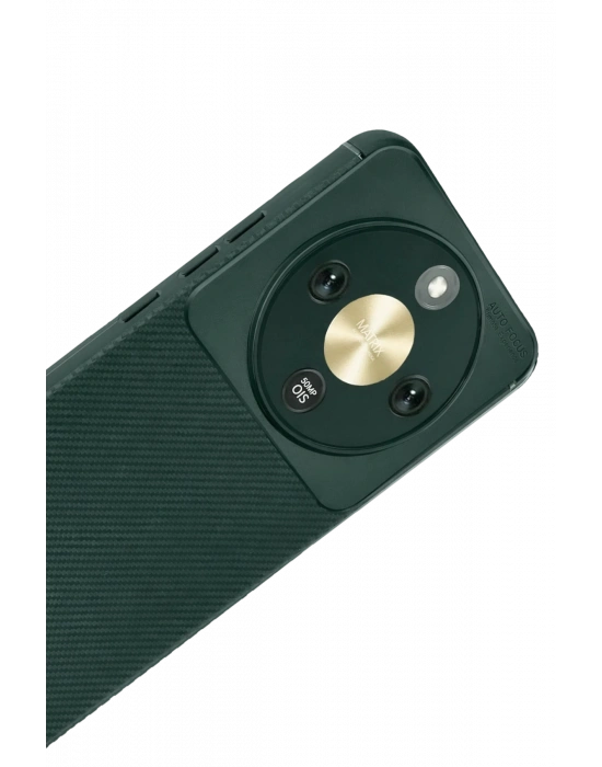 Newface Huawei Honor Magic 8 Lite Auto Focus Karbon Kapak - Koyu Yeşil