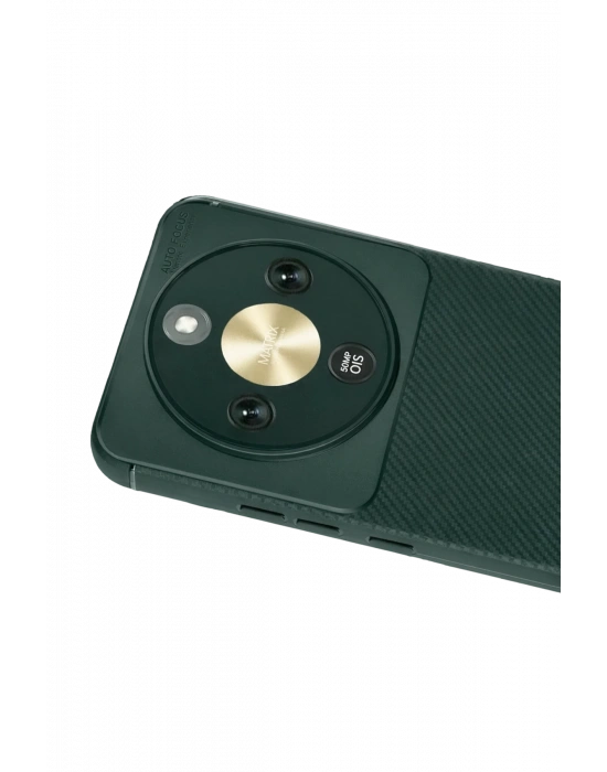 Newface Huawei Honor Magic 8 Lite Auto Focus Karbon Kapak - Koyu Yeşil