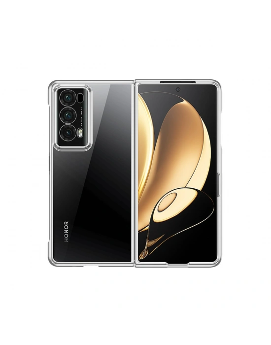 Newface Huawei Honor Magic V2 Kılıf Jasper Kapak - Gümüş