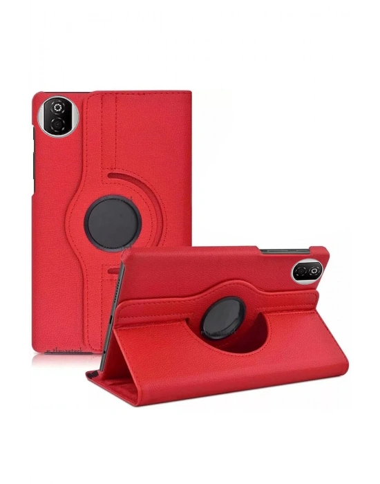 Newface Huawei Honor Pad X7 360 Tablet Deri Kılıf - Kırmızı