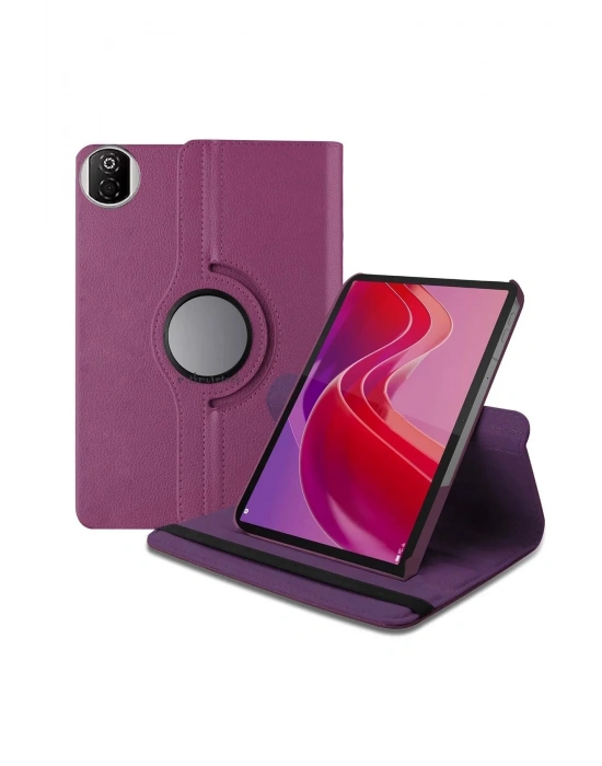 Newface Huawei Honor Pad X7 360 Tablet Deri Kılıf - Mor