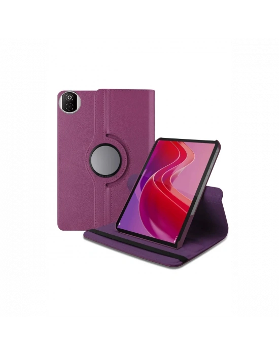 Newface Huawei Honor Pad X7 360 Tablet Deri Kılıf - Mor