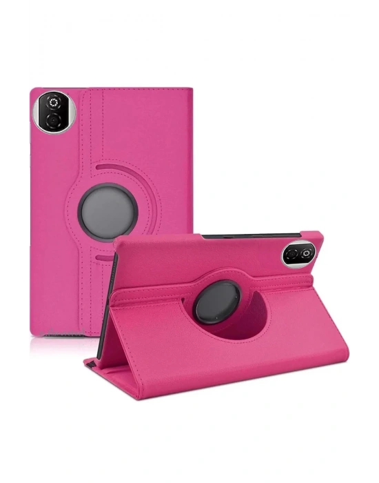 Newface Huawei Honor Pad X7 360 Tablet Deri Kılıf - Pembe