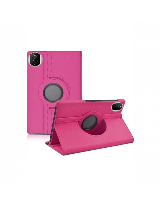 Newface Huawei Honor Pad X7 360 Tablet Deri Kılıf - Pembe