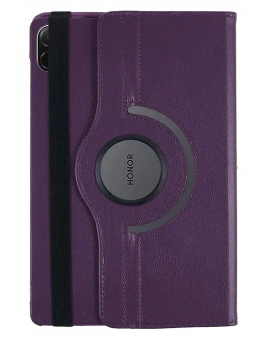 Newface Huawei Honor Pad X8A Kılıf 360 Tablet Deri Kılıf - Mürdüm