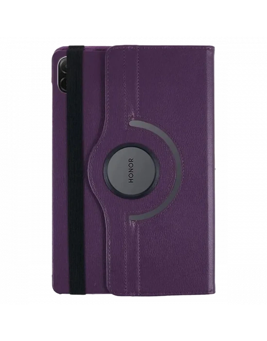 Newface Huawei Honor Pad X8A Kılıf 360 Tablet Deri Kılıf - Mürdüm