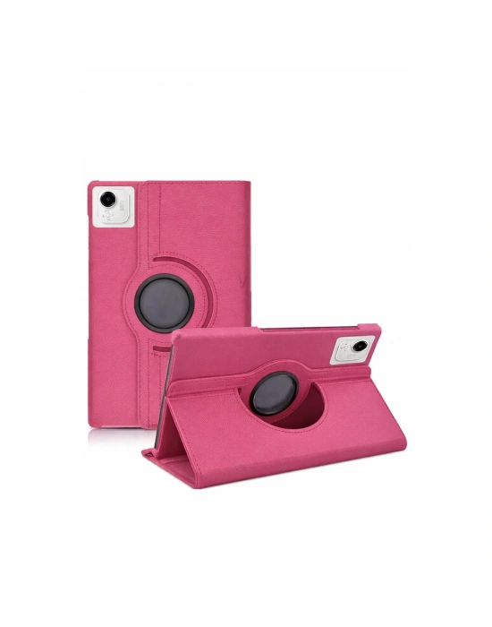 Newface Huawei Honor Pad X9A 360 Tablet Deri Kılıf - Pembe