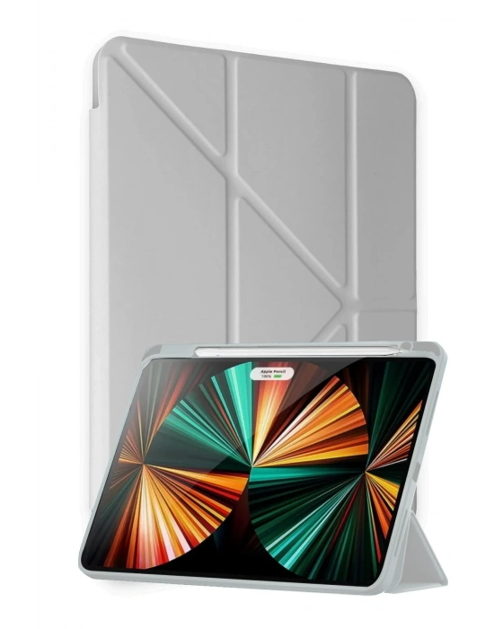 Newface Huawei Honor Pad X9A Kalemlikli Mars Tablet Kılıfı - Gri