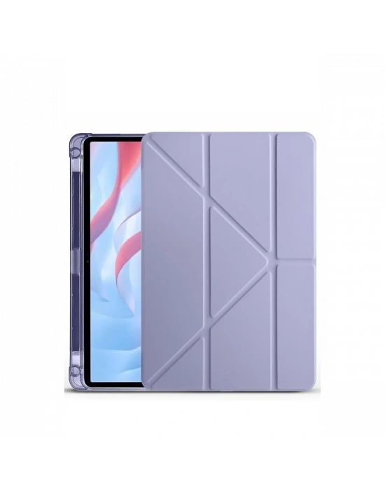 Newface Huawei Honor Pad X9A Kalemlikli Mars Tablet Kılıfı - Lila