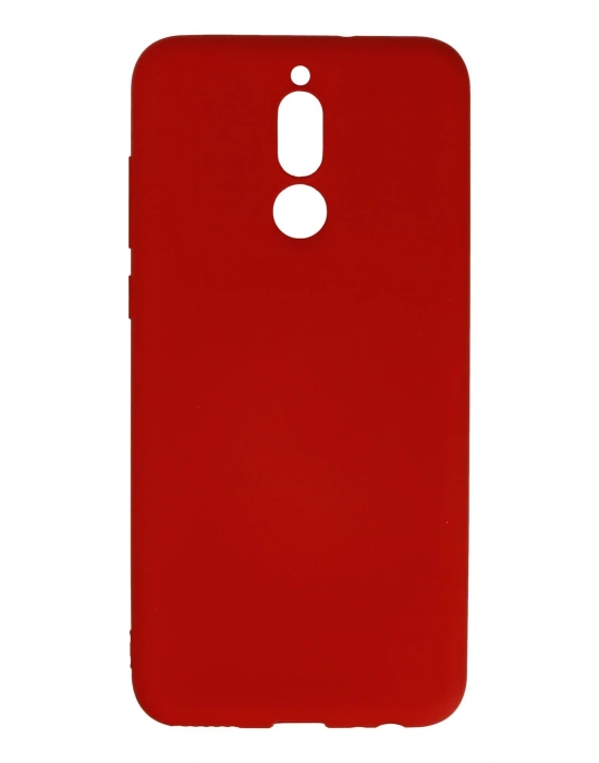 Newface Huawei Mate 10 Lite Kılıf Nano içi Kadife Silikon - Kırmızı