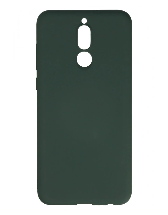 Newface Huawei Mate 10 Lite Kılıf Nano içi Kadife Silikon - Koyu Yeşil