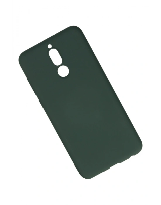 Newface Huawei Mate 10 Lite Kılıf Nano içi Kadife Silikon - Koyu Yeşil
