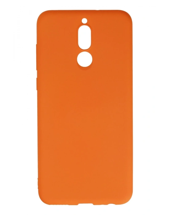 Newface Huawei Mate 10 Lite Kılıf Nano içi Kadife Silikon - Turuncu