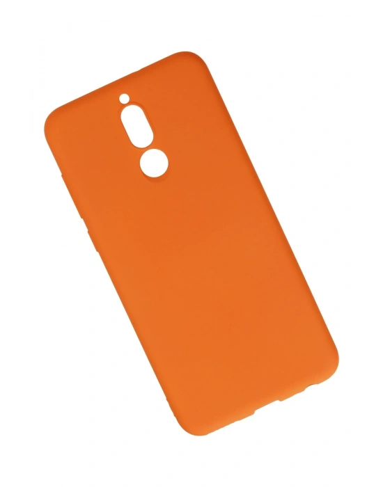 Newface Huawei Mate 10 Lite Kılıf Nano içi Kadife Silikon - Turuncu