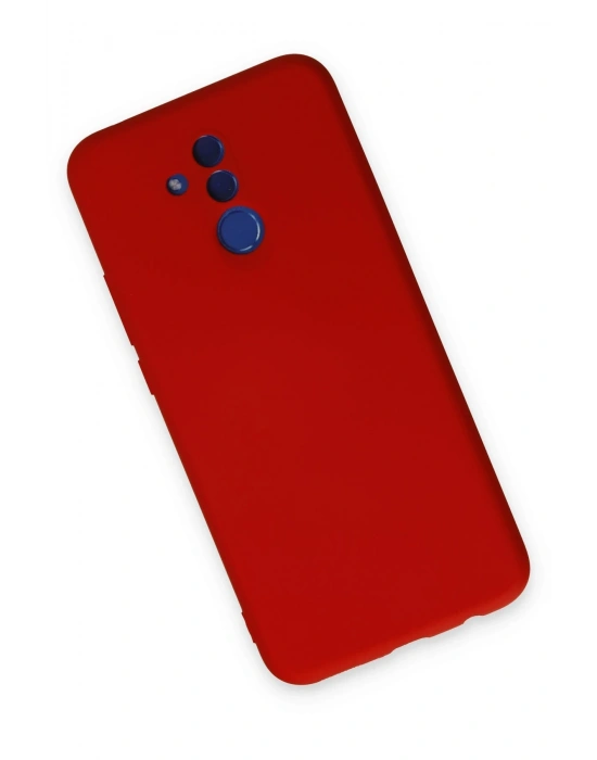 Newface Huawei Mate 20 Lite Kılıf Nano içi Kadife Silikon - Kırmızı