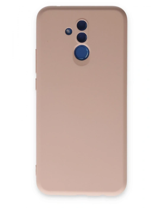 Newface Huawei Mate 20 Lite Kılıf Nano içi Kadife Silikon - Pudra
