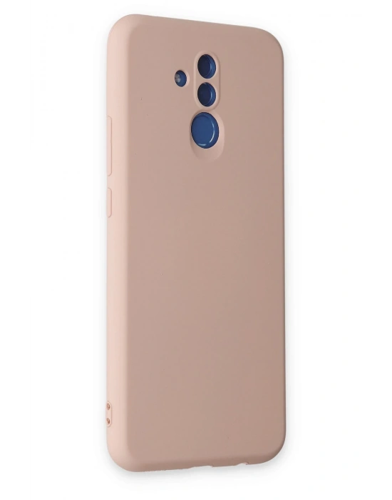 Newface Huawei Mate 20 Lite Kılıf Nano içi Kadife Silikon - Pudra