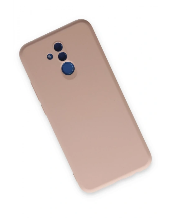 Newface Huawei Mate 20 Lite Kılıf Nano içi Kadife Silikon - Pudra