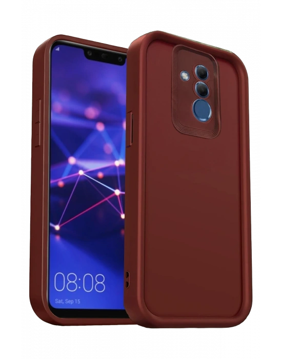 Newface Huawei Mate 20 Lite Kılıf Viera Silikon - Bordo