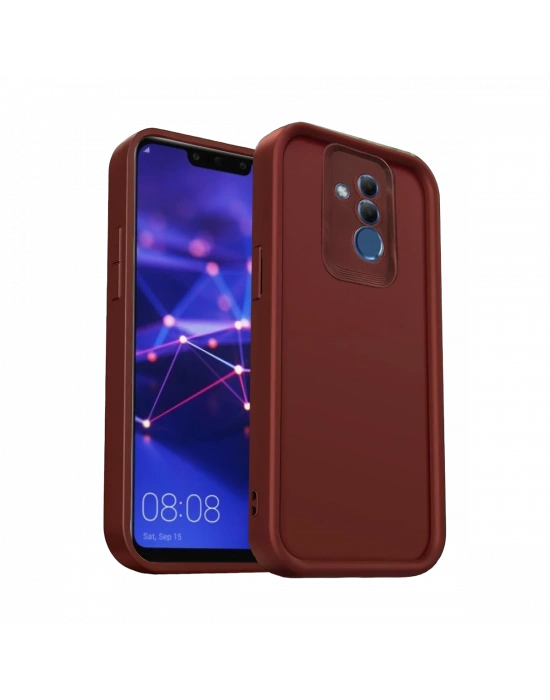 Newface Huawei Mate 20 Lite Kılıf Viera Silikon - Bordo
