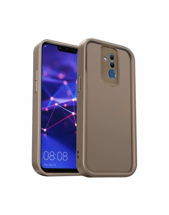 Newface Huawei Mate 20 Lite Kılıf Viera Silikon - Kahverengi