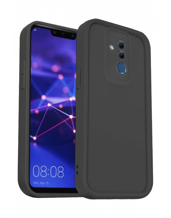 Newface Huawei Mate 20 Lite Kılıf Viera Silikon - Siyah