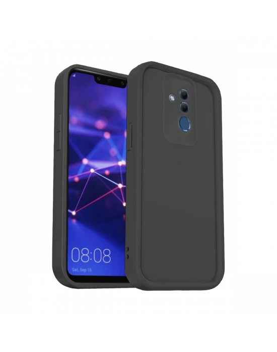 Newface Huawei Mate 20 Lite Kılıf Viera Silikon - Siyah