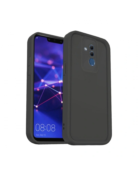 Newface Huawei Mate 20 Lite Kılıf Viera Silikon - Siyah