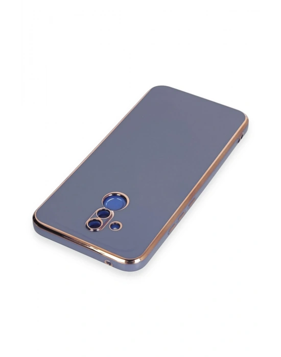 Newface Huawei Mate 20 Lite Kılıf Volet Silikon - Mavi