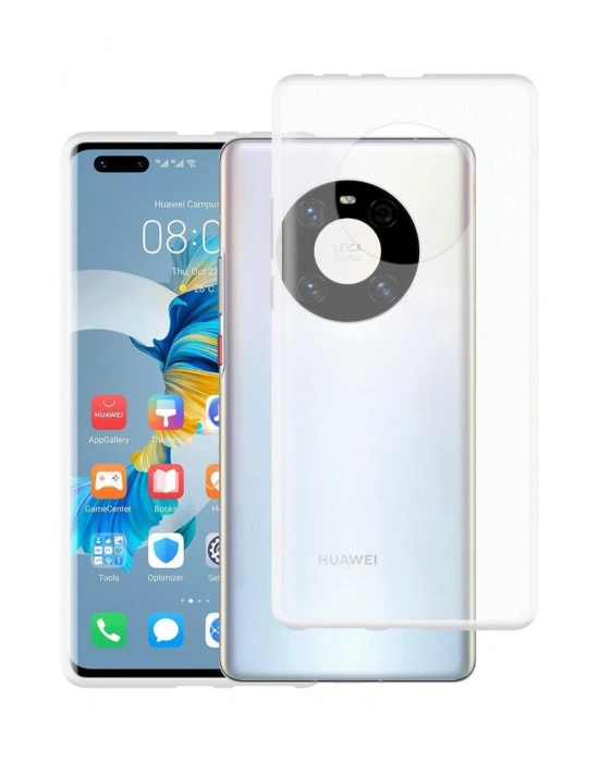 Newface Huawei Mate 40 Pro Kılıf Lüx Şeffaf Silikon