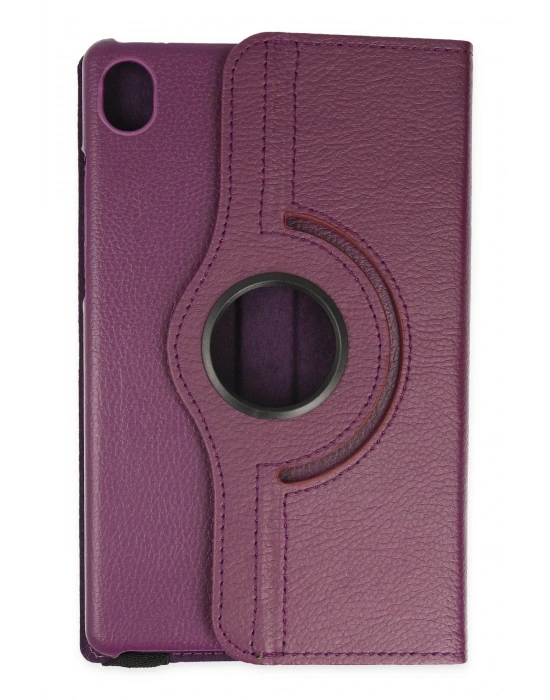 Newface Huawei MatePad SE 11 Kılıf 360 Tablet Deri Kılıf - Mürdüm